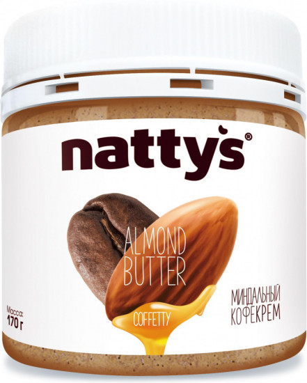Паста-крем миндальная с кофе Natty’s «Coffetty»