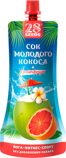 Сок молодого кокоса со вкусом грейпфрута