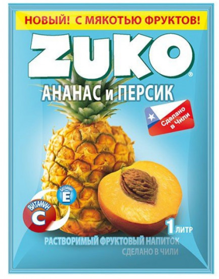 Напиток растворимый Zuko «Ананас и персик»