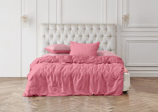 Комплект постельного белья «Pale blush» (семейный, сатин, 2 наволочки 70×70)
