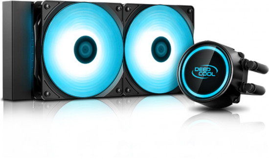 Кулер для процессора с водяным охлаждением Deepcool GammaXX L240T Blue