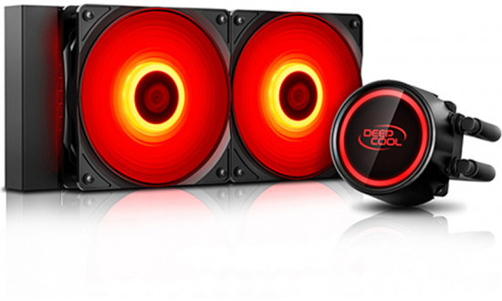 Кулер для процессора с водяным охлаждением Deepcool GammaXX L240T Red