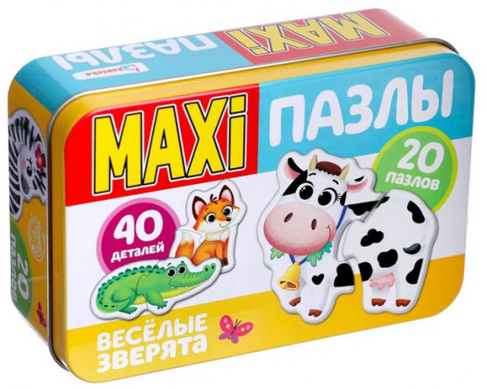 Макси-пазлы «Весёлые зверята»