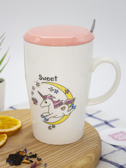 Кружка с крышкой и ложечкой «Sweet»