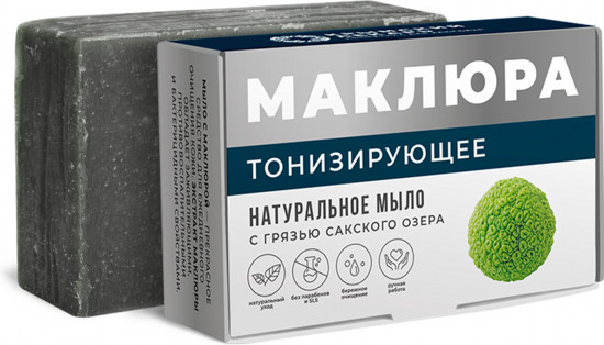 Мыло для тела с грязью Сакского озера «Тонизирующее»