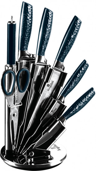 Набор ножей на подставке «Aquamarine Metallic Line»