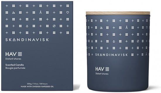 Свеча ароматическая с крышкой «Hav»
