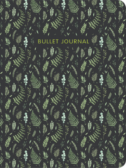Блокнот в точку. Bullet Journal. Листья