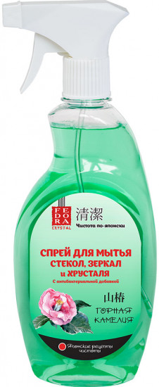 Спрей для мытья стекол, зеркал и хрусталя с ароматом горной камелии