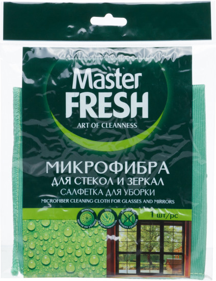 Салфетка для уборки стекол и зеркал