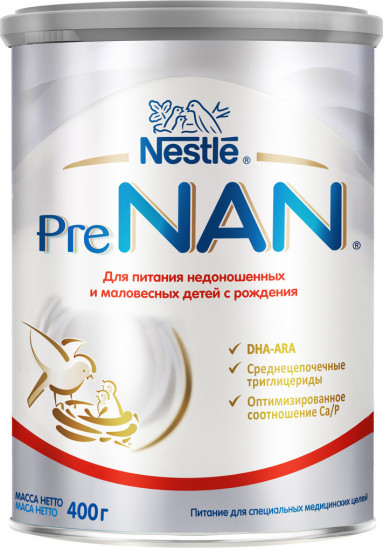 Смесь молочная сухая для недоношенных и маловесных детей «PreNAN»