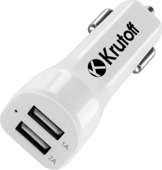 Зарядное устройство автомобильное с кабелем Lightning Krutoff CCH-01L