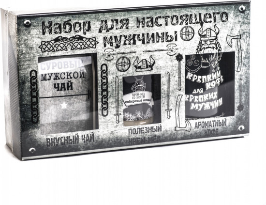 Набор подарочный из 3 продуктов «Для настоящего мужчины»