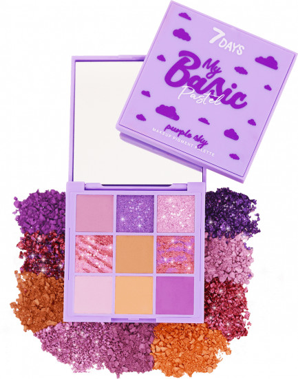 Палетка пигментов для макияжа «Pastel», оттенок 101 Purple Sky