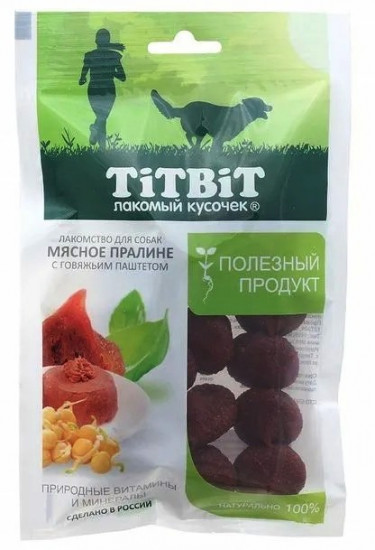 Пралине мясное с говяжьим паштетом для собак