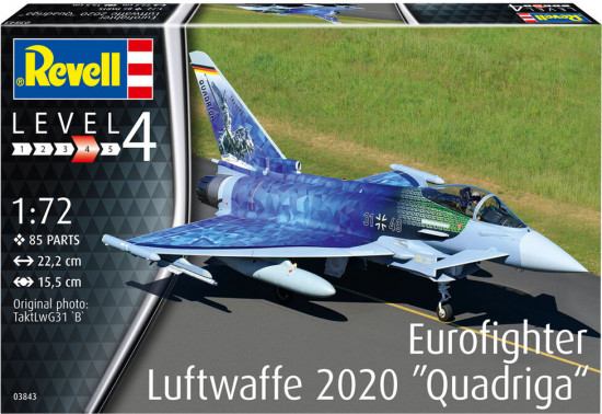 Модель сборная «Самолет Eurofighter Luftwaffe 2020 Quadriga»