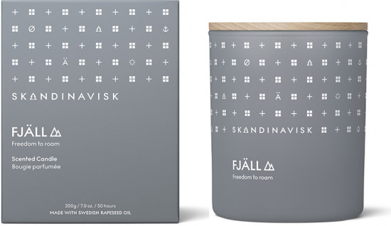 Свеча ароматическая с крышкой «Fjall»