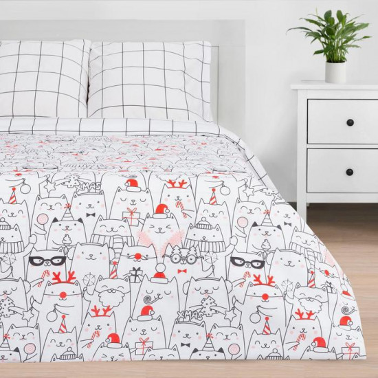 Комплект постельного белья «Xmas cat»