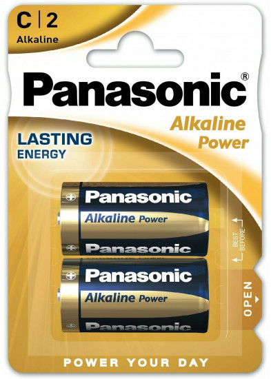 Батарейки Panasonic LR14 Alkaline Power BL2