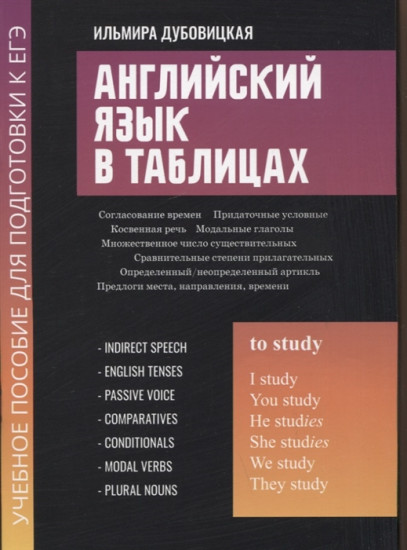 Английский язык в таблицах. Учебное пособие для подготовки к ЕГЭ