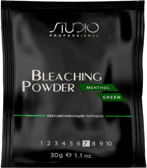 Порошок для волос обесцвечивающий «Menthol green»