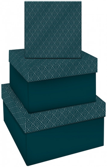 Набор коробок квадратных «Emerald style. Top»