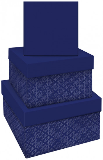 Набор коробок квадратных «Blue style. Base»