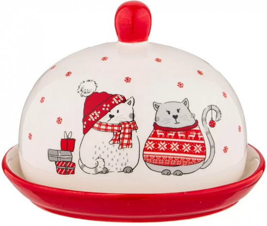 Маслёнка с крышкой «Christmas gift»