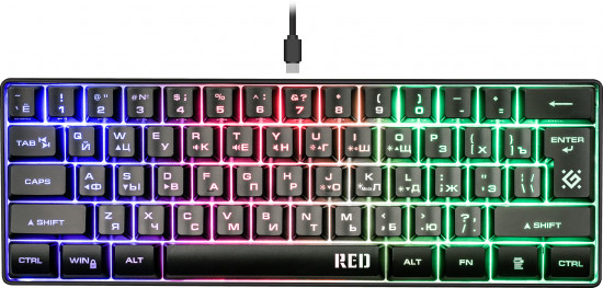 Клавиатура Defender Red GK-116