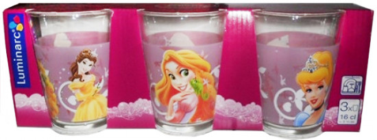 Стакан Princess Beauties, 160 мл (3 шт)