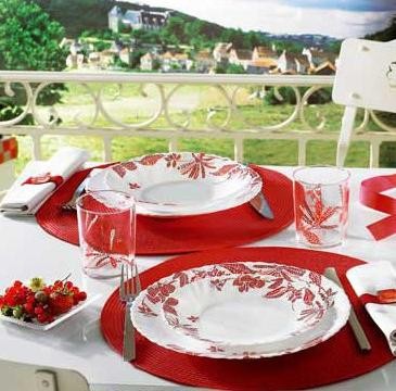 Сервиз столовый Romancia Red (19 предметов)