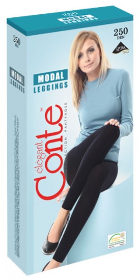 Леггинсы женские вискозные "MODAL" (grafit, 250 DEN)