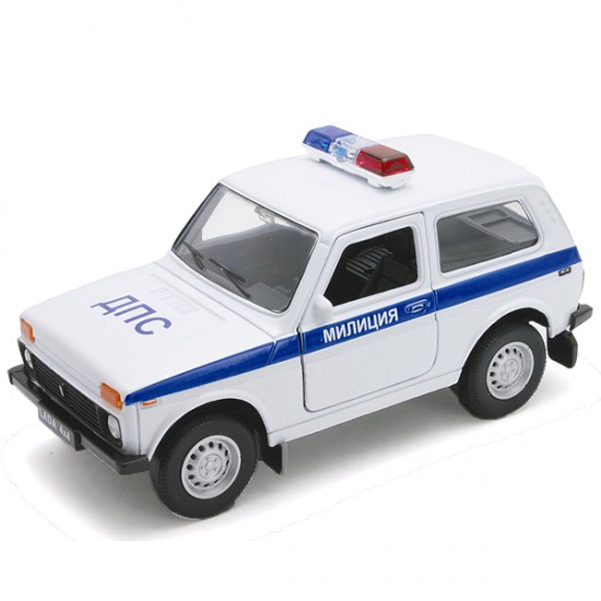 Модель автомобиля «LADA 4x4 Милиция ДПС», масштаб 1:34-39