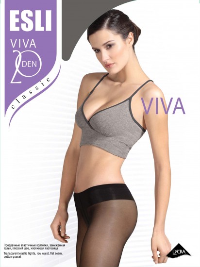 Тонкие колготки с заниженной талией "ESLI VIVA 20" (castoro, 20 DEN)
