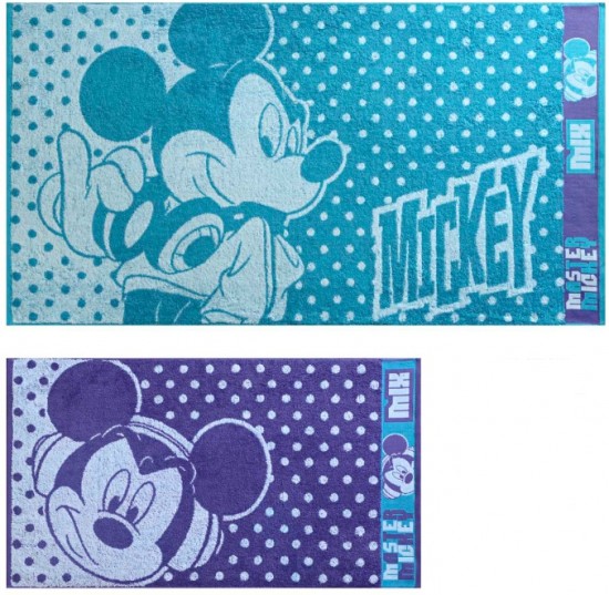 Комплект полотенец махровых пестротканых "Master Mickey" (Cleanelly, 50х90 и 70х130)