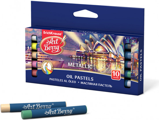 Пастель масляная 10 цветов «Metallic. Creative Line»