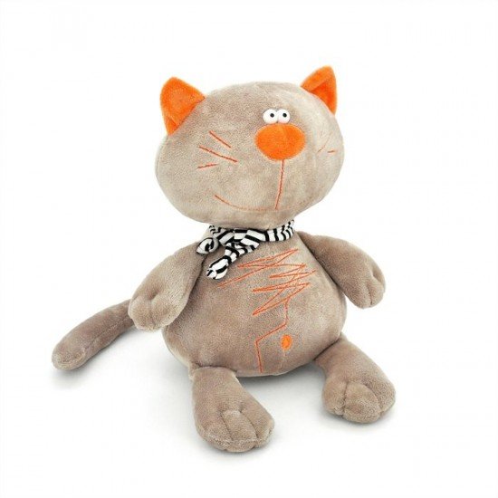 Мягкая игрушка «Кот Батон», серый