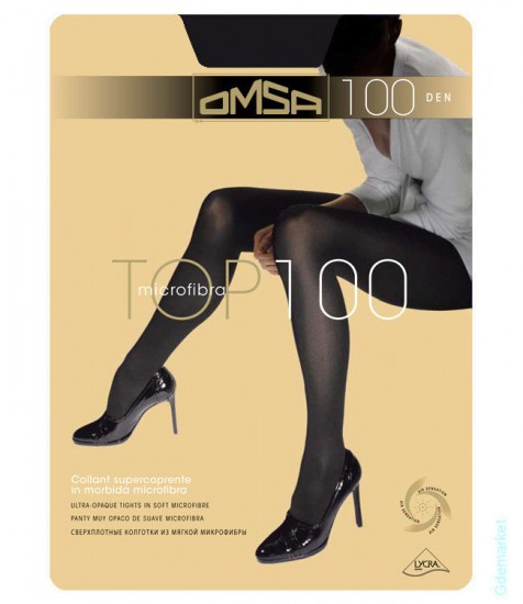 Колготки из микрофибры «TOP 100» (nero, 100 DEN)