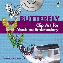 Chinese Butterfly Clip Art for Machine Embroidery