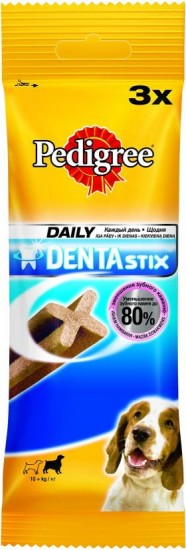 Лакомство для собак средних пород «Denta Stix» (77 гр)