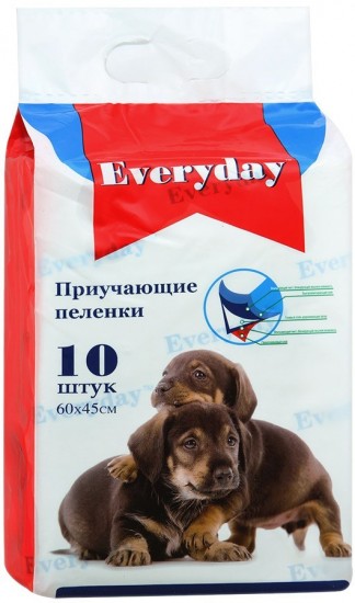 Пеленки впитывающие гелевые для животных (60х45 см, 10 шт)