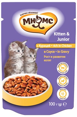 Корм для котят с курицей в соусе (100 г)