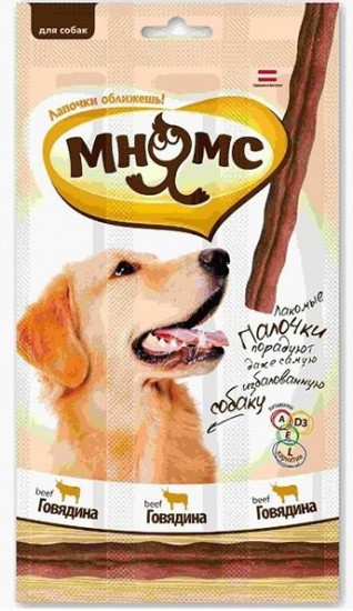 Лакомые палочки для собак с говядиной (45 г)