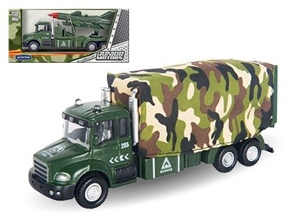 Металлическая машинка «Военный грузовик с тентом»