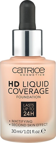 Тональная основа «HD Liquid Coverage Foundation», оттенок 020 Rose Beige