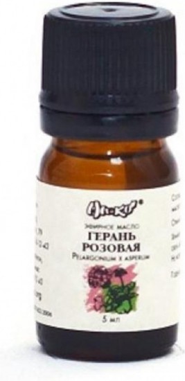Эфирное масло «Герань розовая», органик