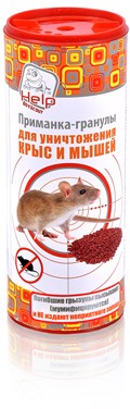 Приманка-гранулы для уничтожения крыс и мышей (200 г)