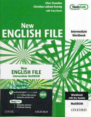 New English File: Intermediate: Workbook with key and MultiROM Pack
