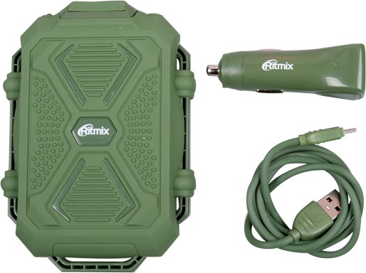 Аккумулятор внешний + зарядное устройство автомобильное Ritmix RM-3499DC
