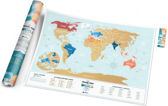 Карта «Travel map holiday lagoon world»